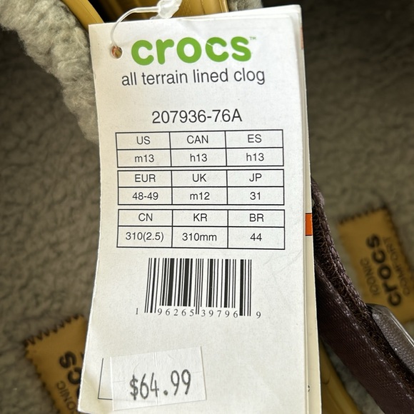 All terrain men’s crocs with tags - Picture 3 of 3
